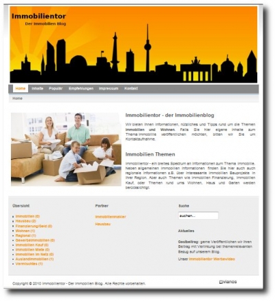 Immobilien Blog Screenshot